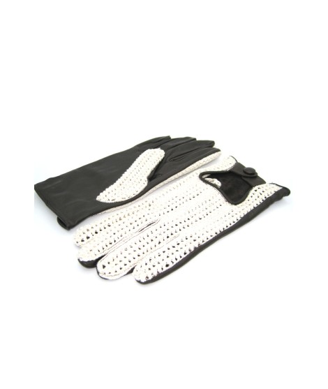 Sermoneta Gloves Guanto Guida in Nappa e Corda dita intere T.Moro Fino Al -60%