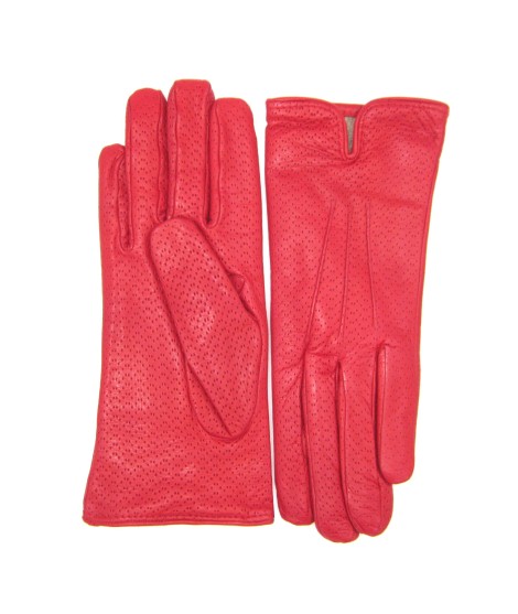 Sermoneta Gloves Guanti in Nappa foderato cashmere Rosso Novità