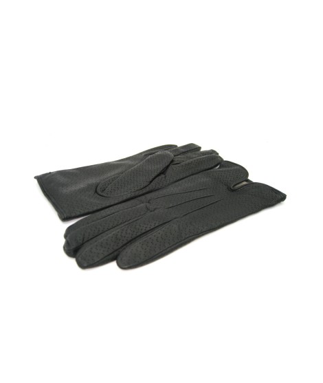 Sermoneta Gloves Guanti in Nappa foderato cashmere Nero Sconto