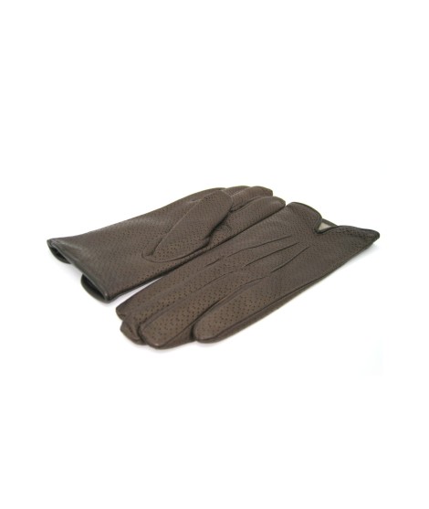 Sermoneta Gloves Guanti in Nappa foderato cashmere Testa di Moro Offerta
