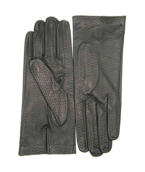 Sermoneta Gloves Guanto in Nappa sfoderato Nero In Vendita