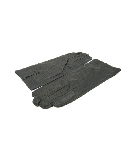 Sermoneta Gloves Guanto in Nappa sfoderato Nero In Vendita