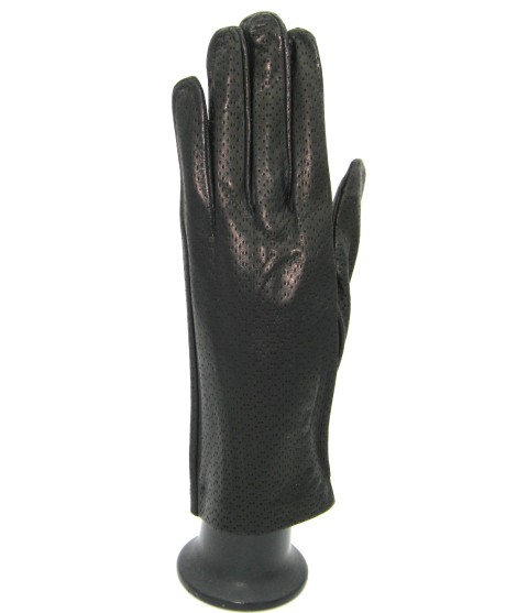 Sermoneta Gloves Guanto in Nappa sfoderato Nero In Vendita
