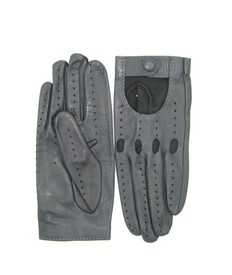 Sermoneta Gloves Guanto Guida in Nappa sfoderato dita intere Grigio scuro Hotsell