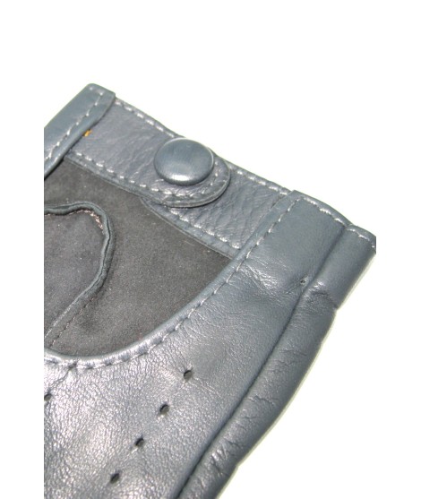 Sermoneta Gloves Guanto Guida in Nappa sfoderato dita intere Grigio scuro Hotsell