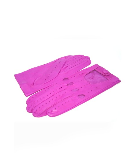 Sermoneta Gloves Guanto Guida in Nappa sfoderato dita intere Fucsia Saldi Di Fabbrica