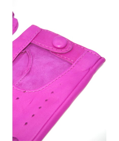 Sermoneta Gloves Guanto Guida in Nappa sfoderato dita intere Fucsia Saldi Di Fabbrica
