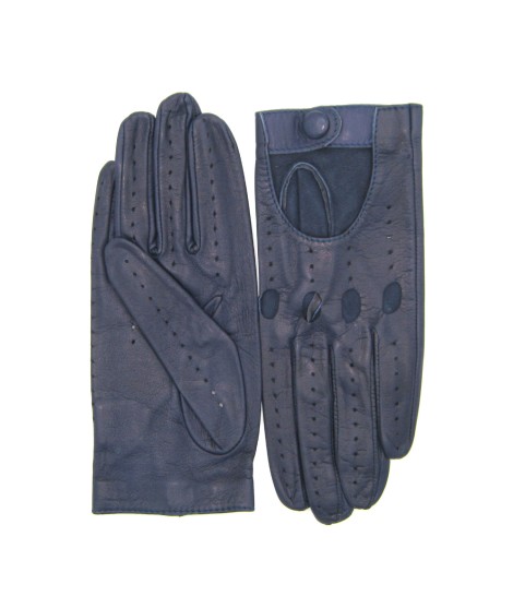 Sermoneta Gloves Guanto Guida in Nappa sfoderato dita intere Navy I Più Venduti