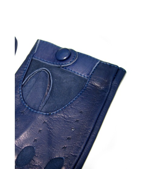 Sermoneta Gloves Guanto Guida in Nappa sfoderato dita intere Navy I Più Venduti