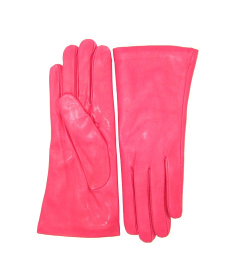 Sermoneta Gloves Guanto Nappa foderato cashmere Fucsia Italia