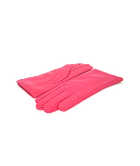 Sermoneta Gloves Guanto Nappa foderato cashmere Fucsia Italia