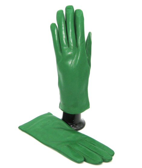 Sermoneta Gloves Guanto Nappa foderato cashmere Verde smeraldo In Linea