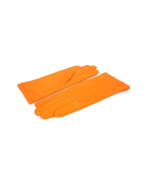 Sermoneta Gloves Guanto in Nappa foderato cashmere Arancio Qualità