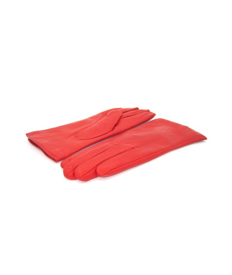 Sermoneta Gloves Guanto Nappa foderato cashmere Rosso Soddisfazione Garantita