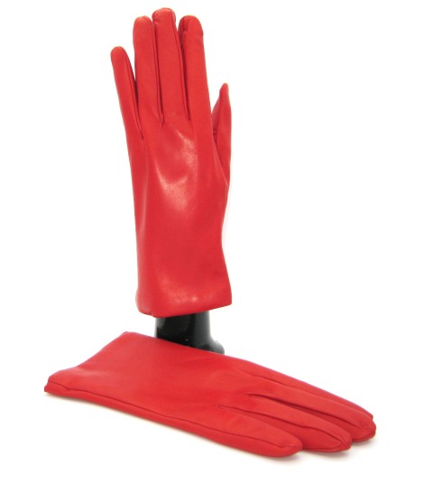 Sermoneta Gloves Guanto Nappa foderato cashmere Rosso Soddisfazione Garantita