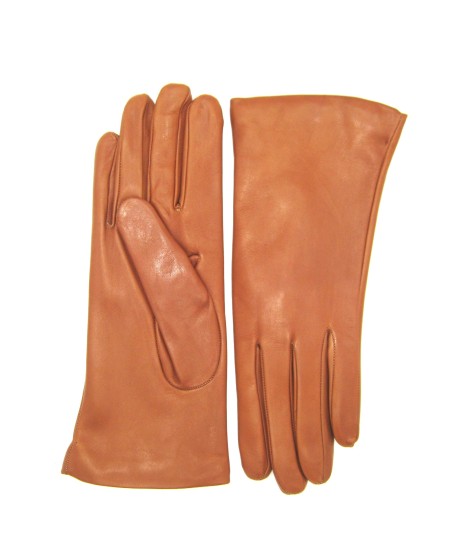 Sermoneta Gloves Guanto Nappa foderato cashmere Tan Acquista Ora