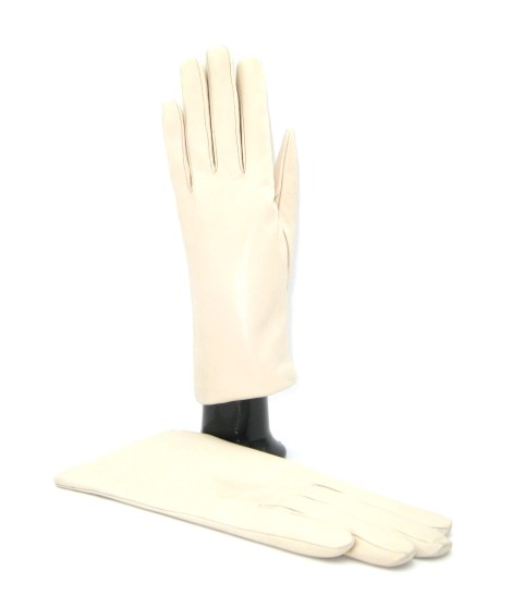 Sermoneta Gloves Guanto Nappa foderato cashmere Panna Fino Al -60%