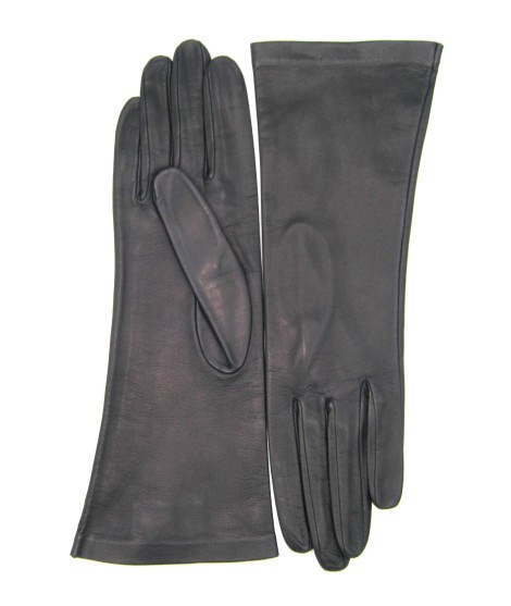 Sermoneta Gloves Guanto Nappa 4bt foderato seta Navy Convenienza