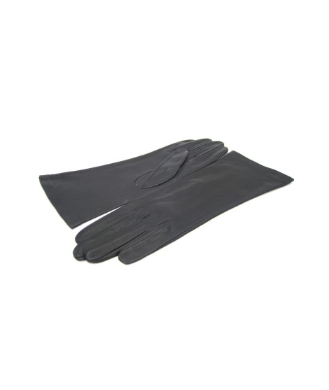 Sermoneta Gloves Guanto Nappa 4bt foderato seta Navy Convenienza