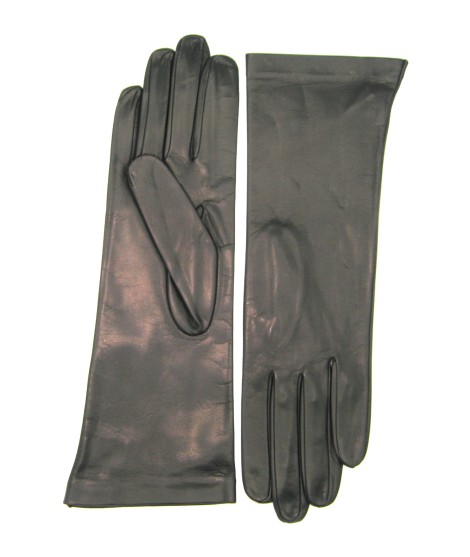 Sermoneta Gloves Guanto Nappa 4bt foderato seta Nero Novità