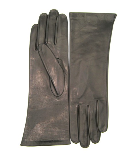 Sermoneta Gloves Guanto Nappa 4bt foderato seta Testa di Moro Presa