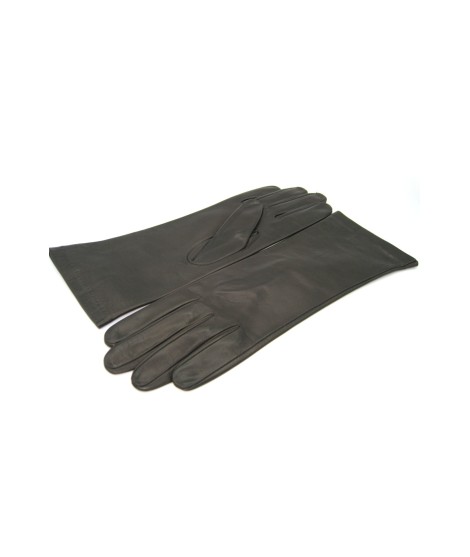 Sermoneta Gloves Guanto Nappa 4bt foderato seta Testa di Moro Presa