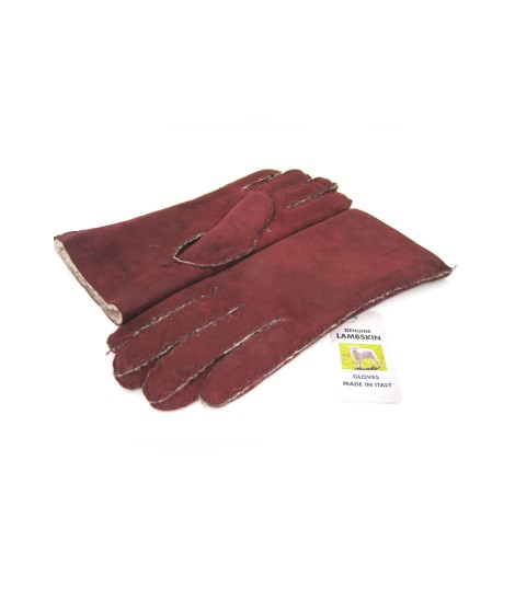 Sermoneta Gloves Guanto Montone cucito a mano Bordeaux Hotsell