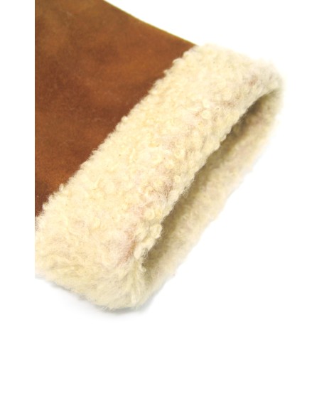 Sermoneta Gloves Guanto Montone cucito a mano Tan Vendita Calda
