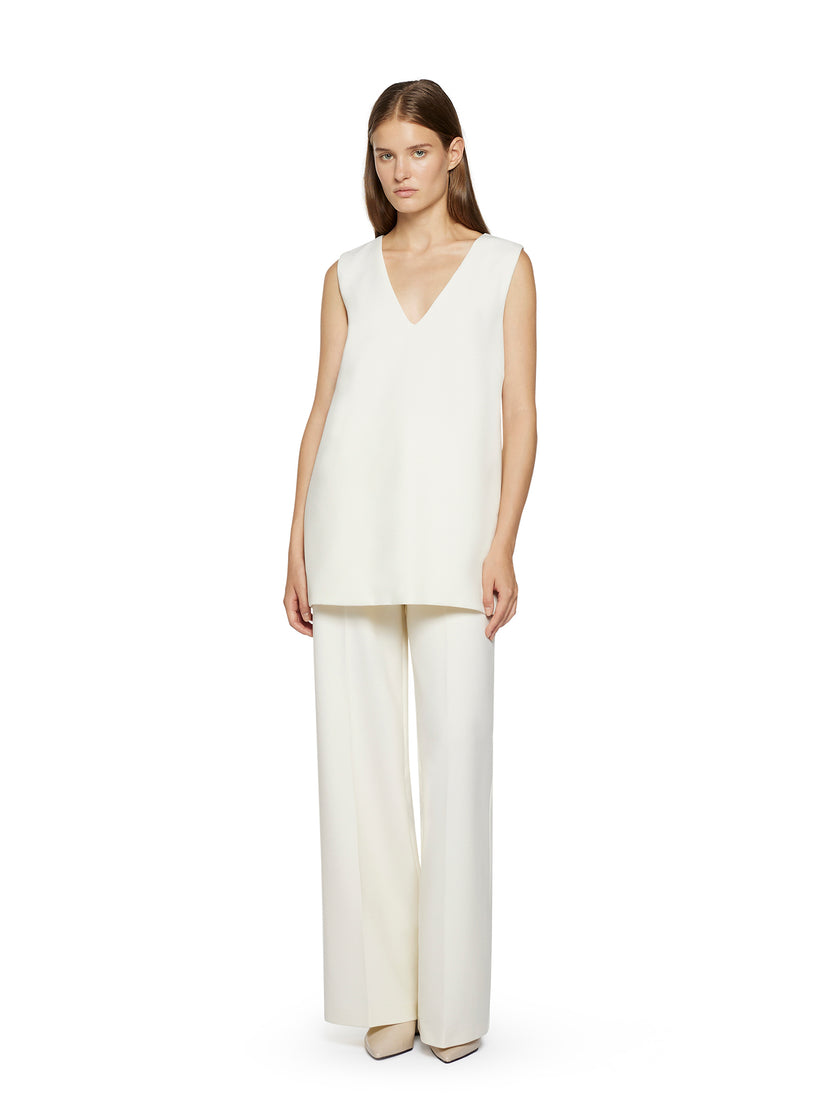 Space Simona Corsellini Tunica in poly cotone viscosa elastan con scollo a V Prezzo Ridotto