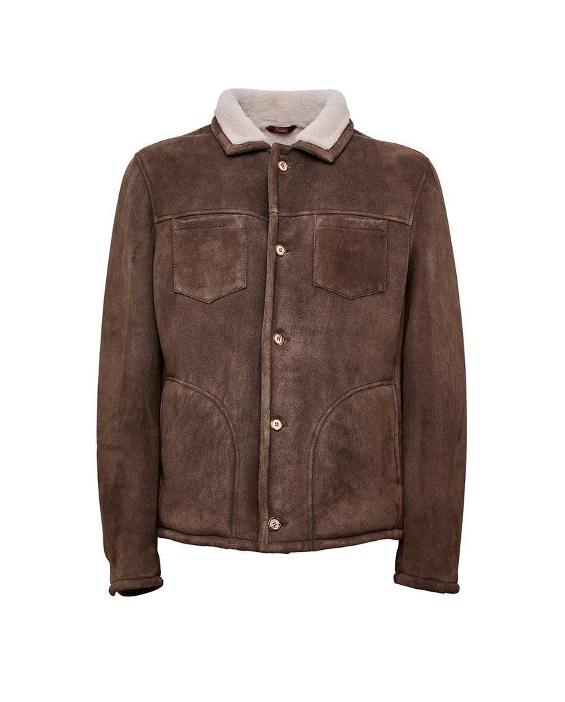 Stewart KIRA-SHEARLING MERINO SUEDE BRISA LAMB Sconti VIP