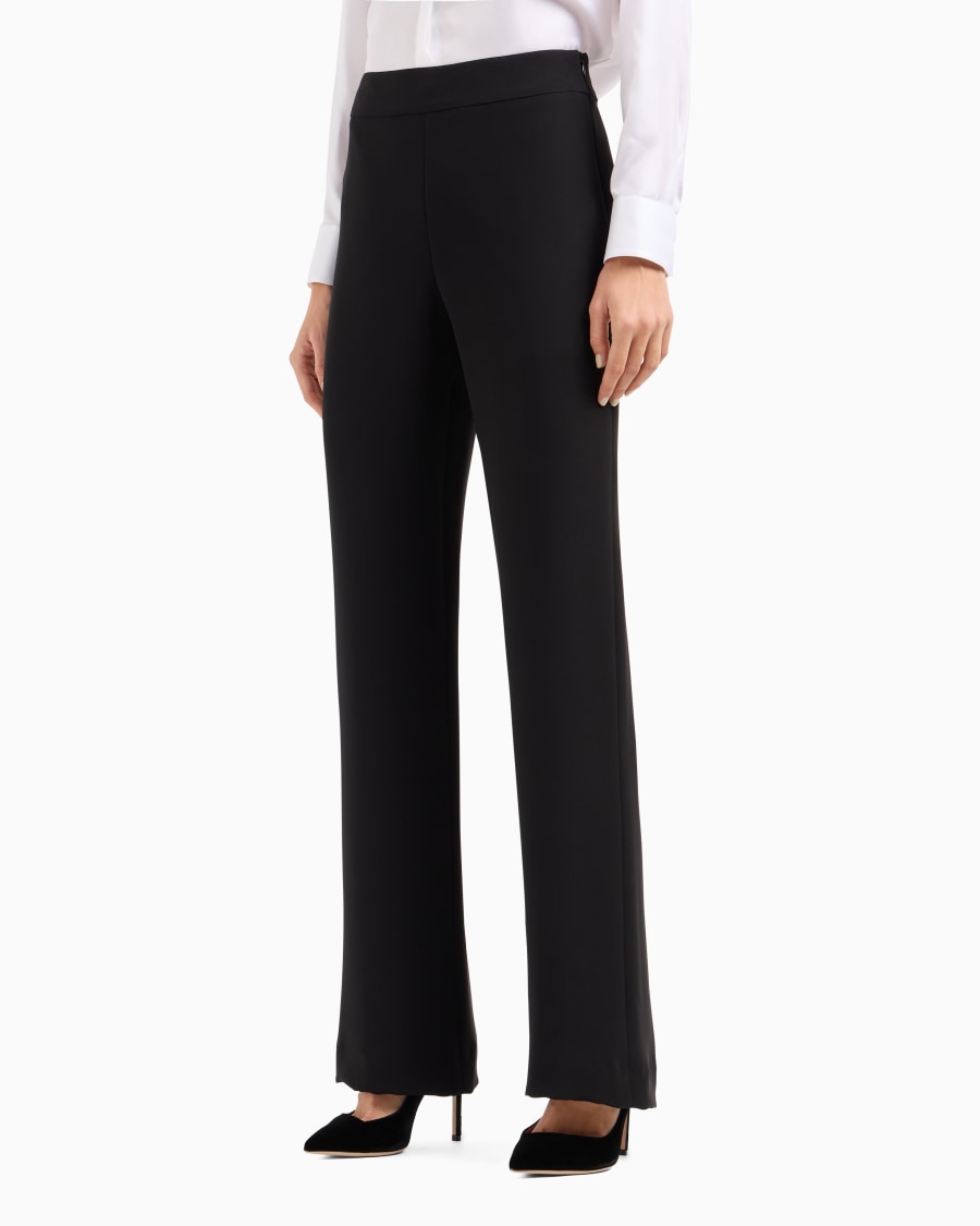 The world of armani PANTALONI AMPI IN SETA Grande vendita