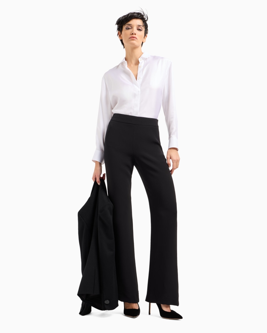 The world of armani PANTALONI AMPI IN SETA Grande vendita