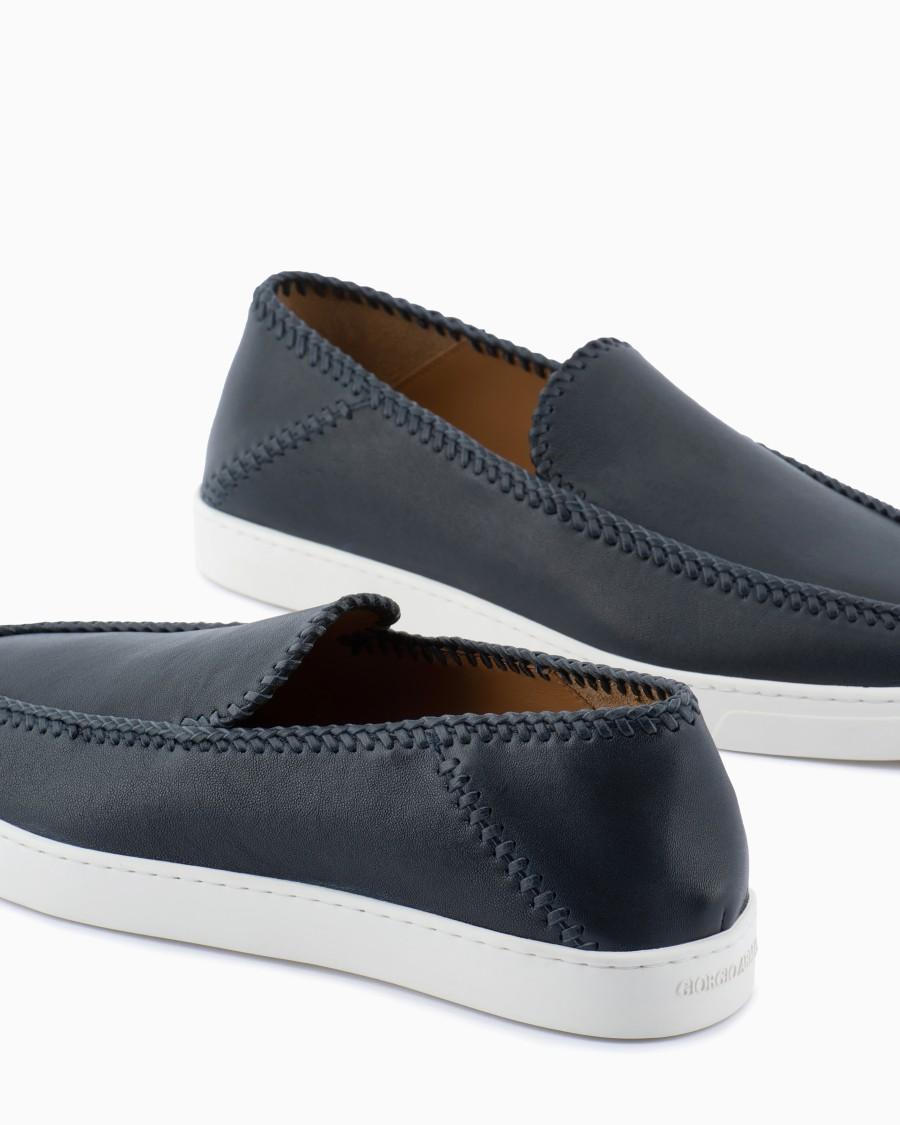The world of armani GALLERIA 3 SLIP-ON IN NAPPA Rilascio limitato