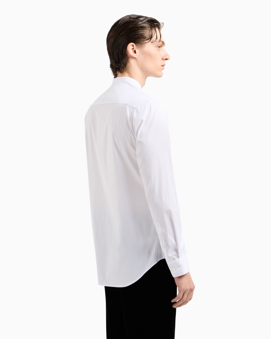 The world of armani CAMICIA ICON IN COTONE UNITO STRETCH Economico