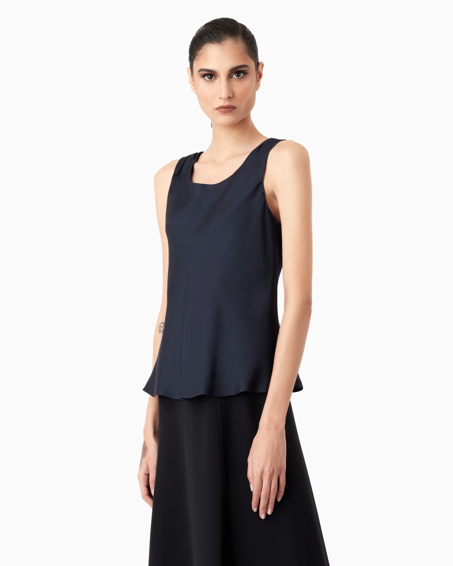 The world of armani TOP IN PURA SETA Pezzi Unici