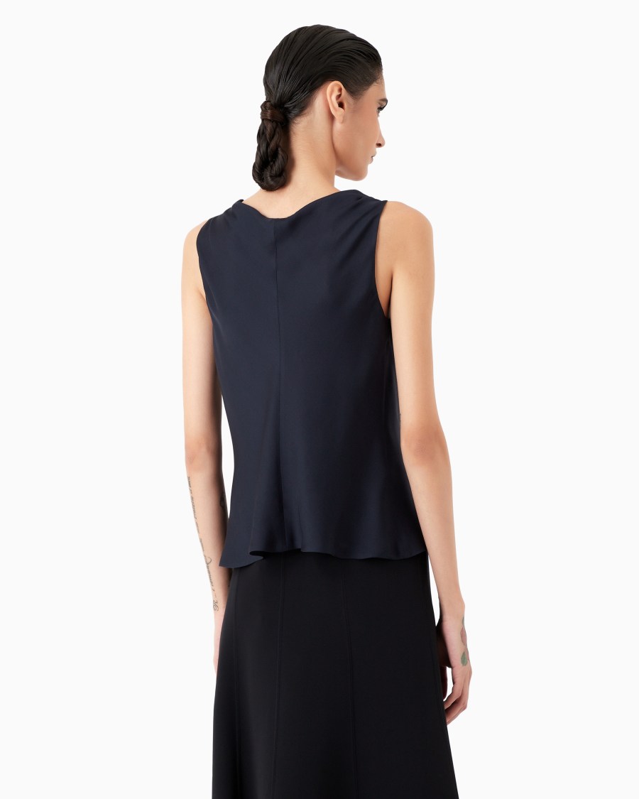 The world of armani TOP IN PURA SETA Pezzi Unici