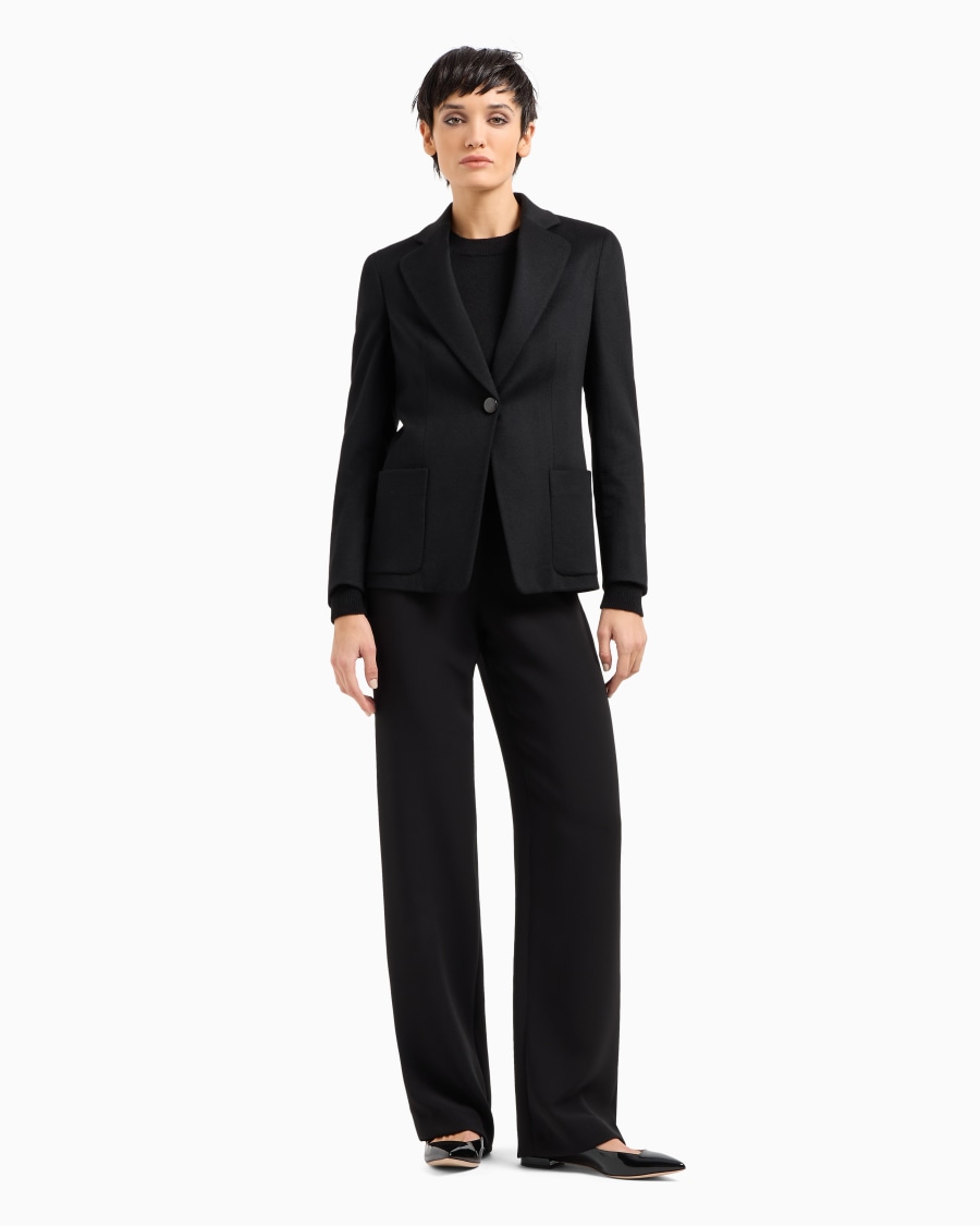 The world of armani MAGLIONE IN CASHMERE CON PROFILI A COSTE Online
