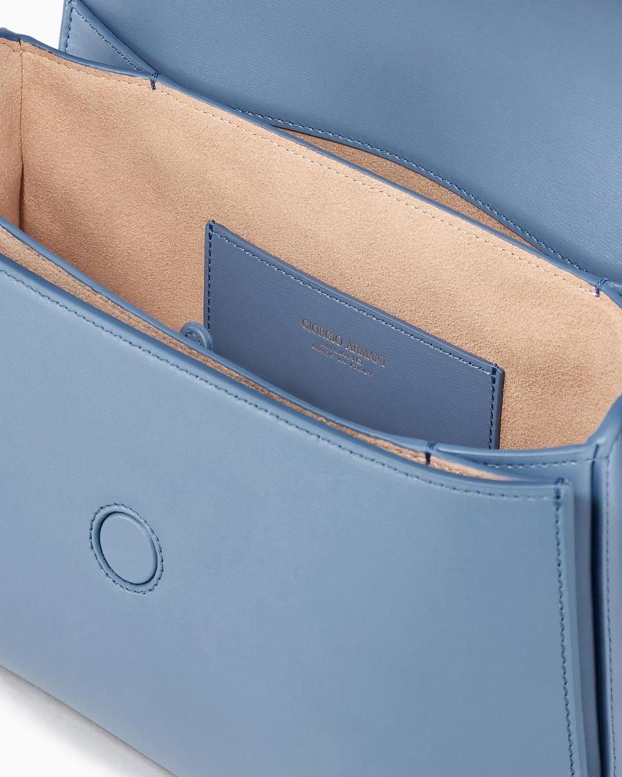 The world of armani BORSA MEDIA LA PRIMA IN PELLE PALMELLATA Affare Del Giorno