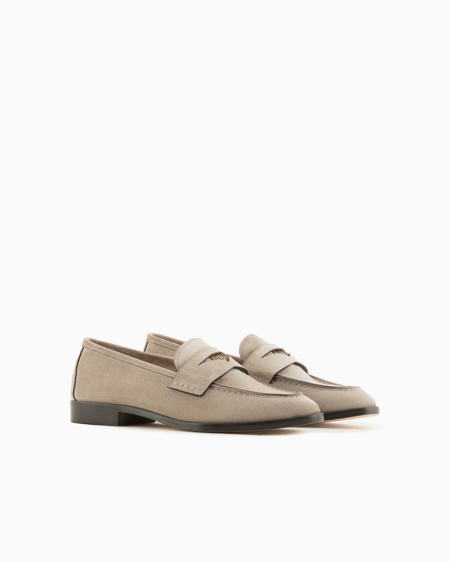 The world of armani MOCASSINI IN SUEDE Discount Store per i nuovi prodotti