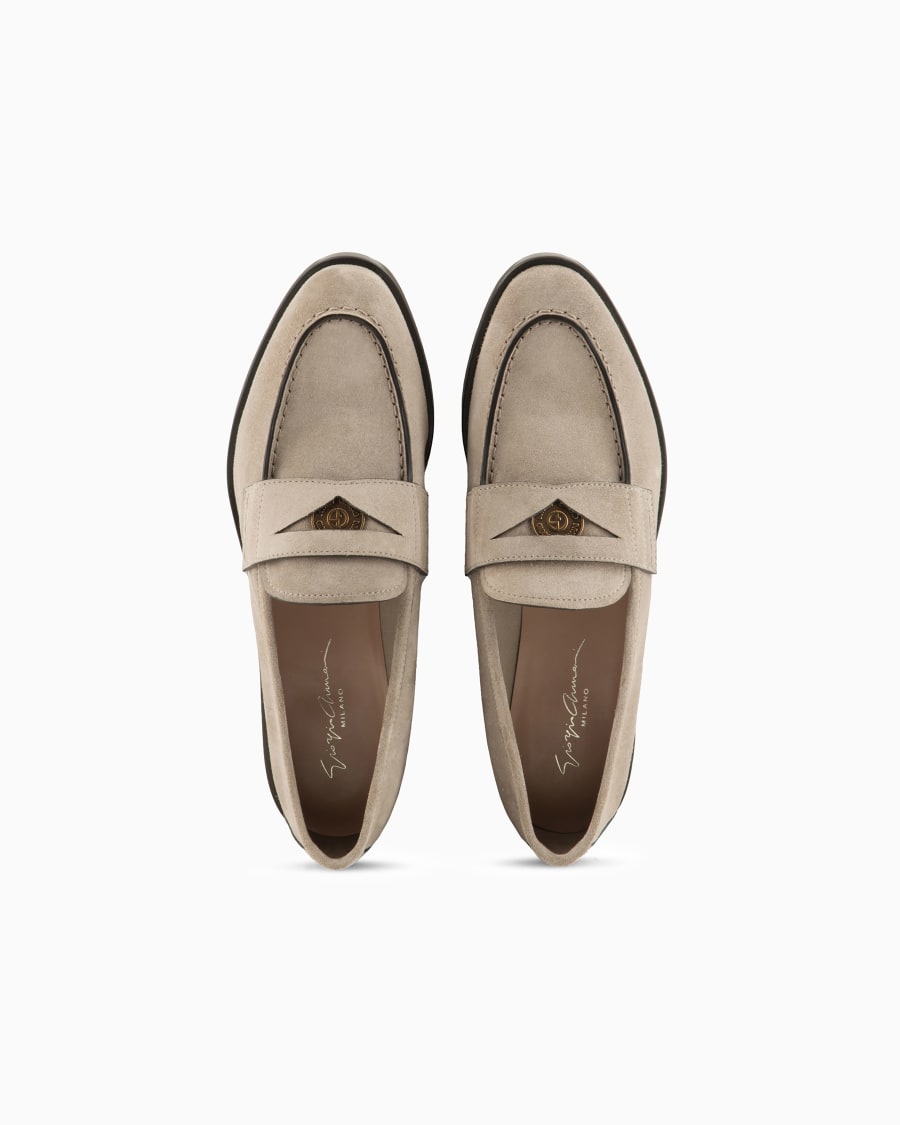 The world of armani MOCASSINI IN SUEDE Discount Store per i nuovi prodotti