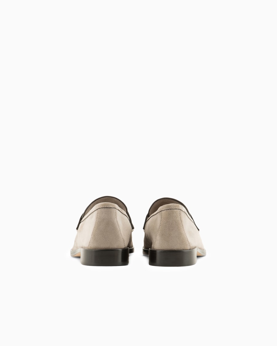 The world of armani MOCASSINI IN SUEDE Discount Store per i nuovi prodotti