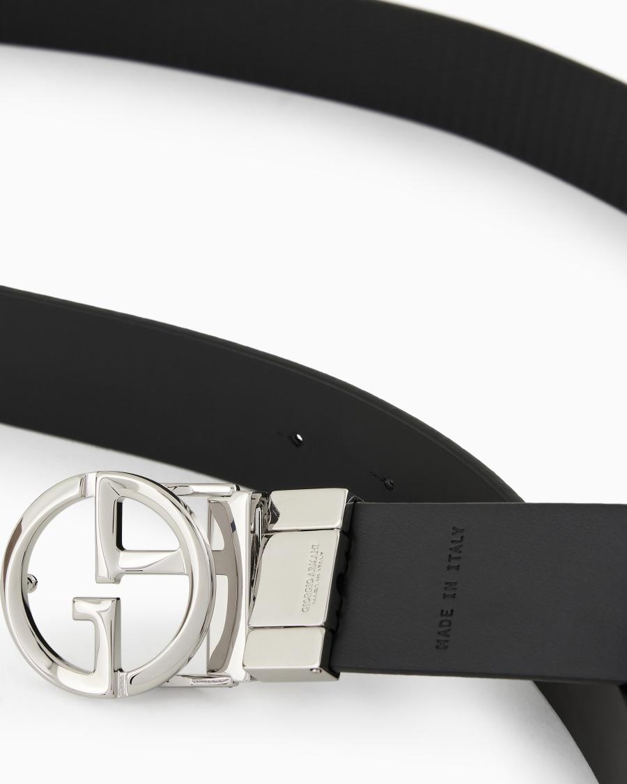 The world of armani CINTURA CON LOGO IN PELLE STAMPATA Vendita