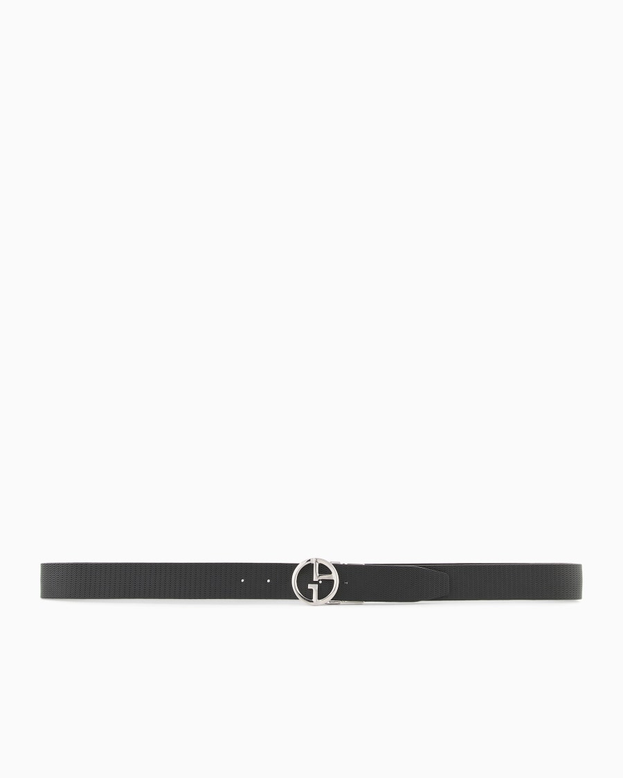 The world of armani CINTURA CON LOGO IN PELLE STAMPATA Vendita