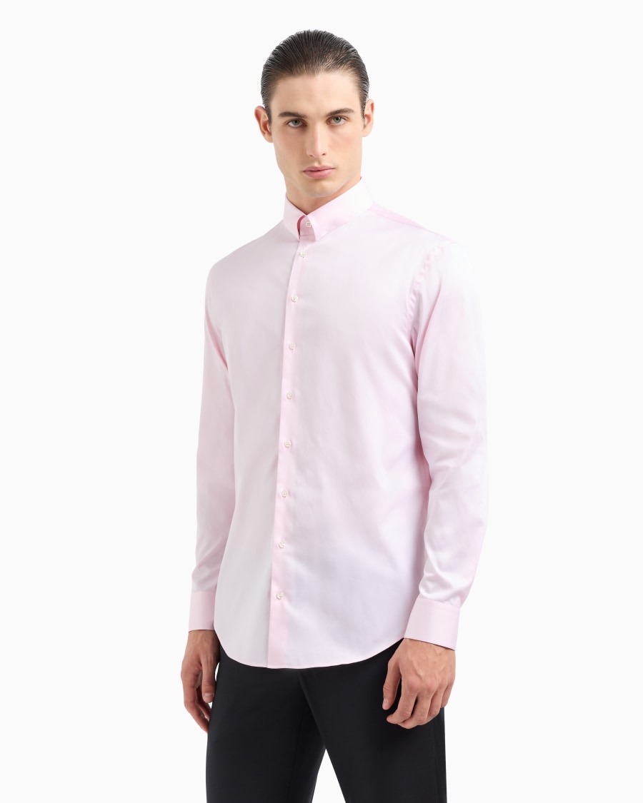 The world of armani CAMICIA IN TWILL DI COTONE Qualità Garantita