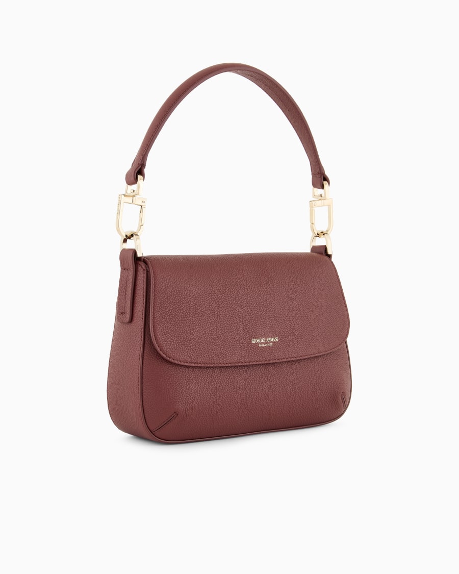 The world of armani BORSA A MANO PICCOLA LA PRIMA SOFT IN PELLE GRANATA ASV Presa