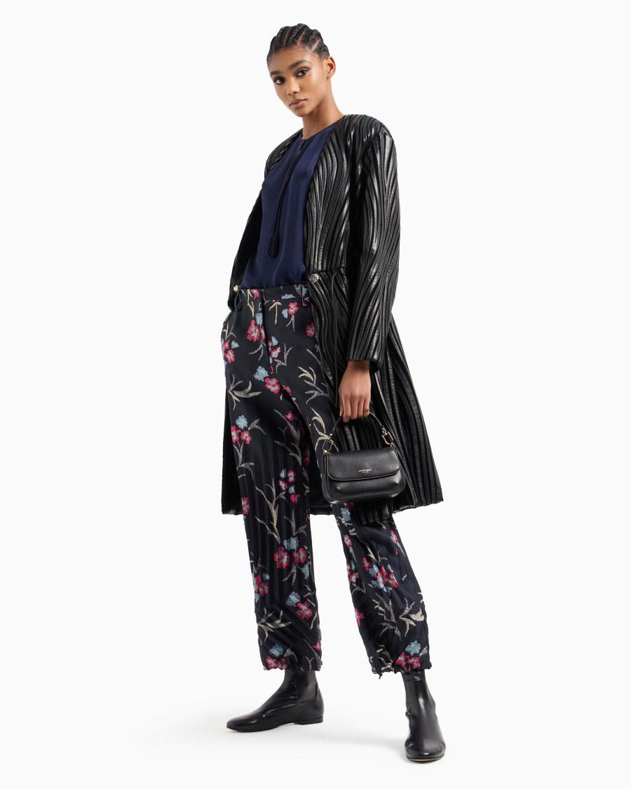 The world of armani BLUSA IN DOPPIA GEORGETTE DI SETA Saldi