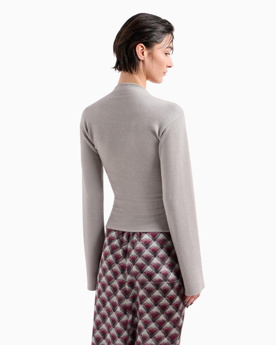 The world of armani MAGLIA IN LANA E VISCOSA A COSTE Offerte