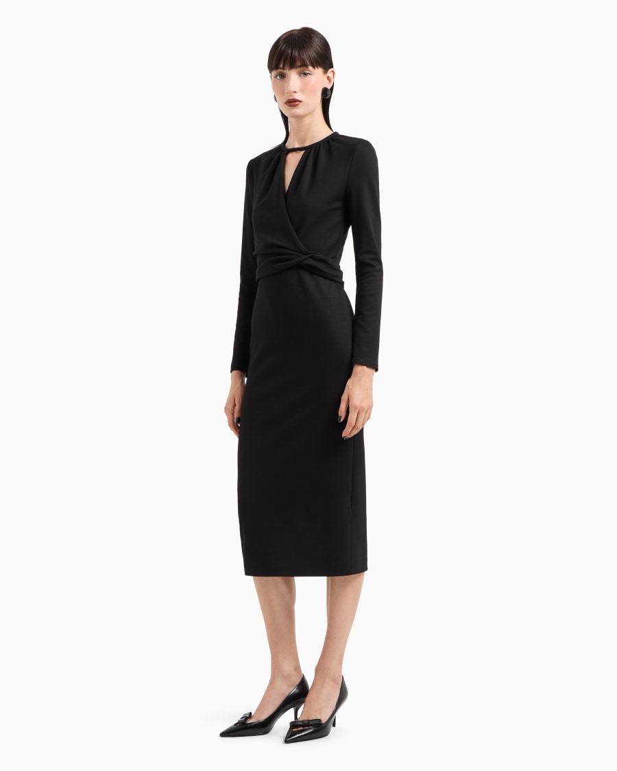 The world of armani VESTITO LONGUETTE IN MISTO VISCOSA ASV Hotsell