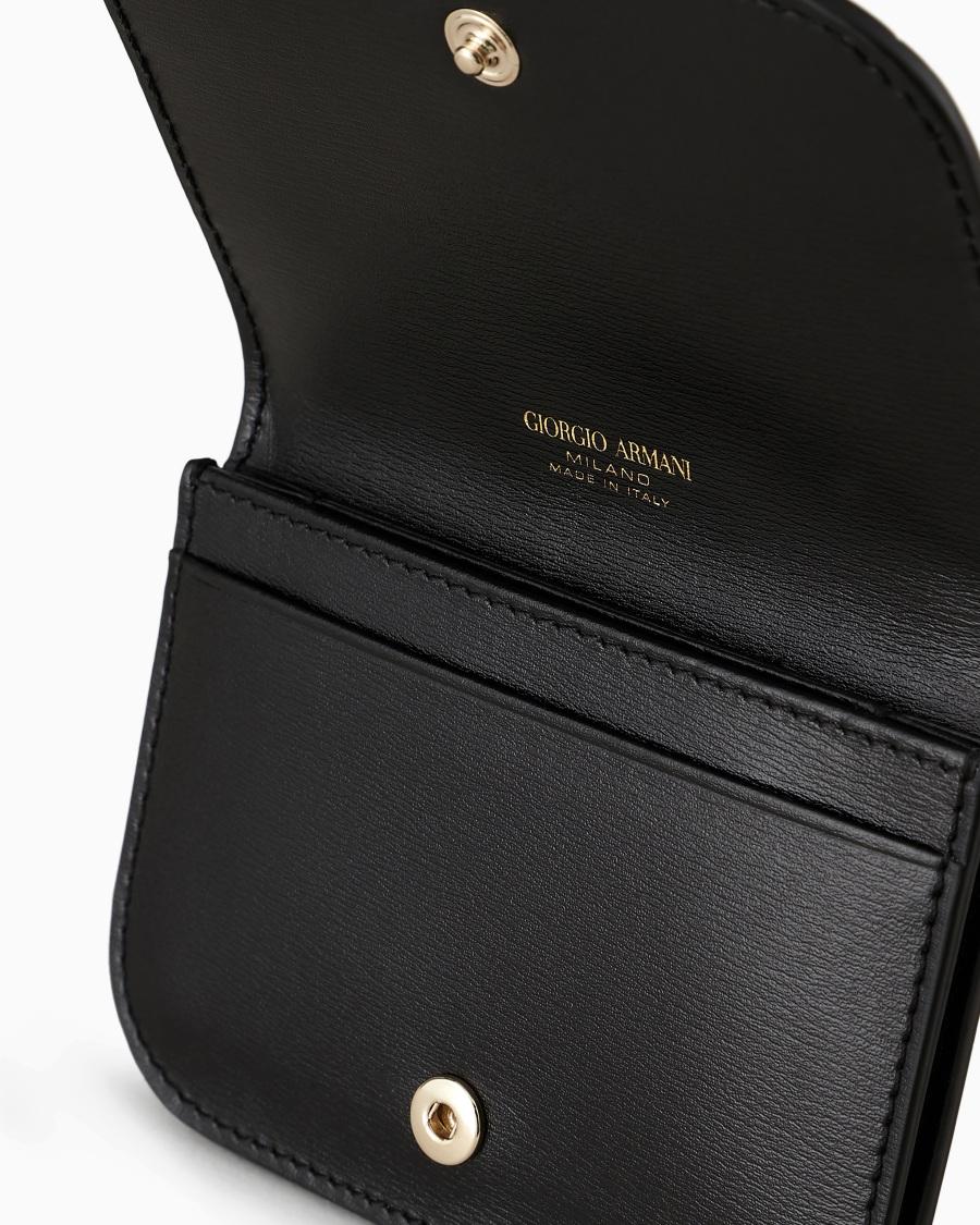 The world of armani PORTACARTE LA PRIMA IN PELLE PALMELLATA 2025