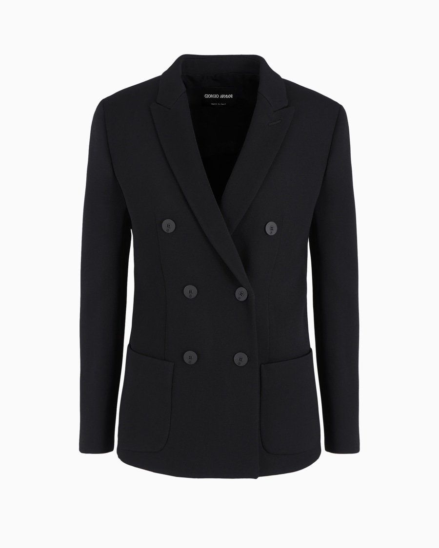 The world of armani GIACCA DOPPIOPETTO IN LANA DOUBLE STRETCH